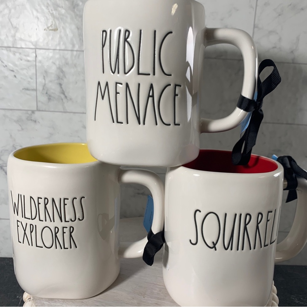 Rae Dunn X Pixar UP Mug Set Of 3, public Menace, Wilderness Explorer, Squirrel - Picture 10 of 10